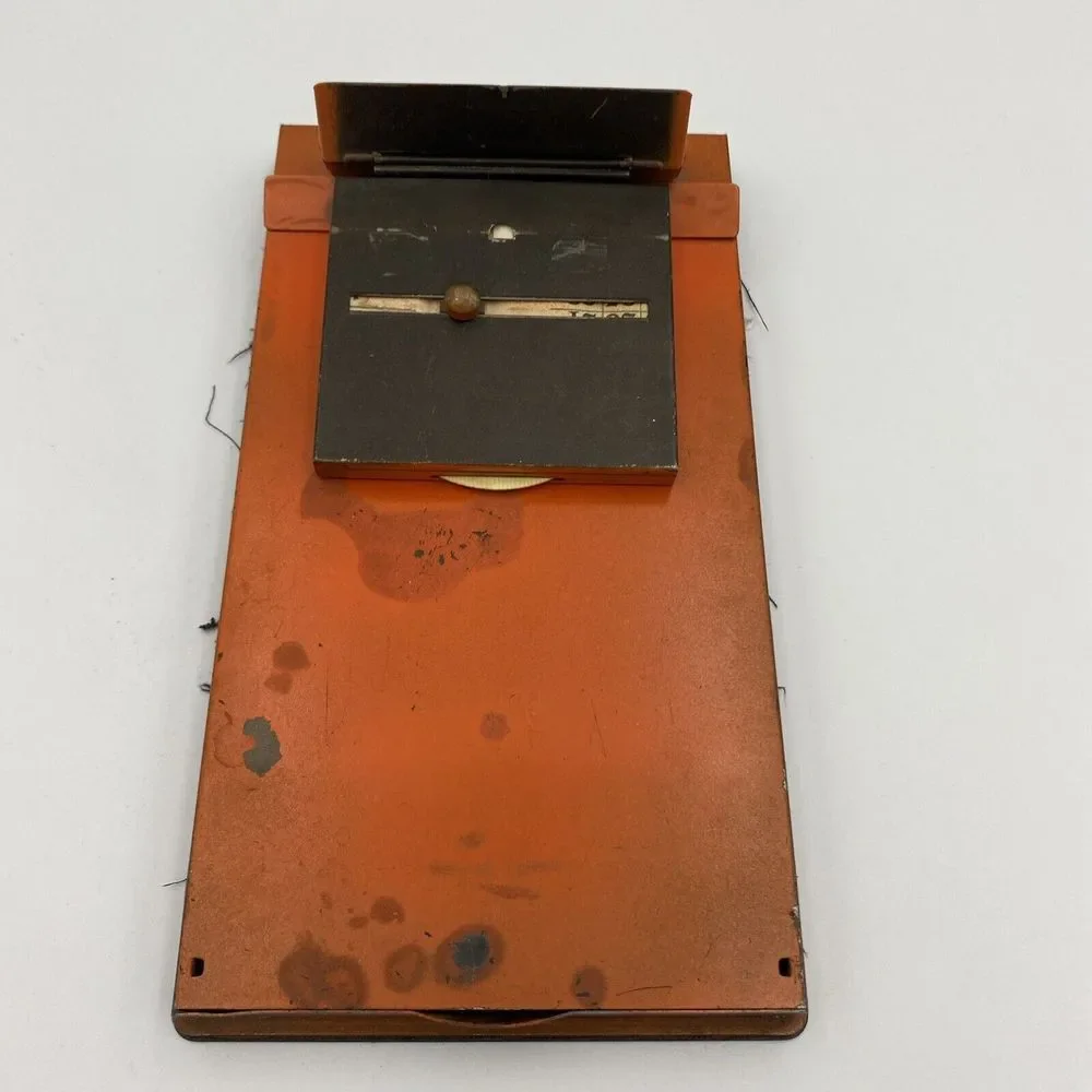 Antique JEMCO‎ Phonedex Brass Salesman Clipboard Advertising Perpetual Calendar